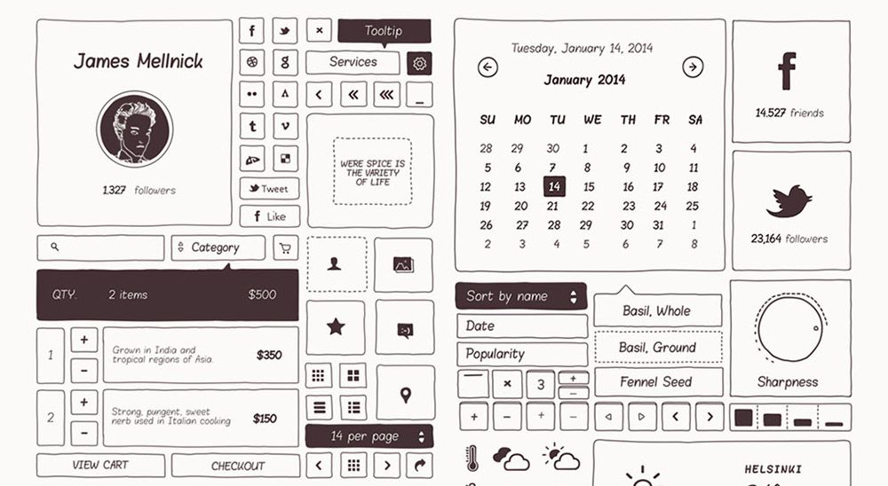 basiliq wireframe kit