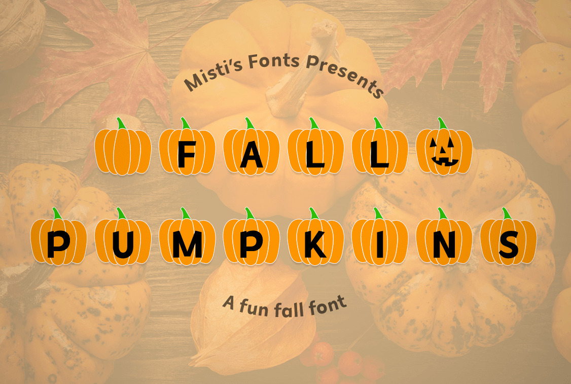 MF Fall Pumpkins Font