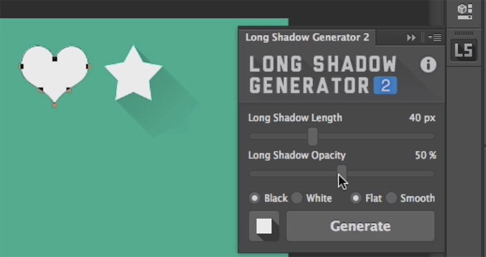 long shadow generator plugin