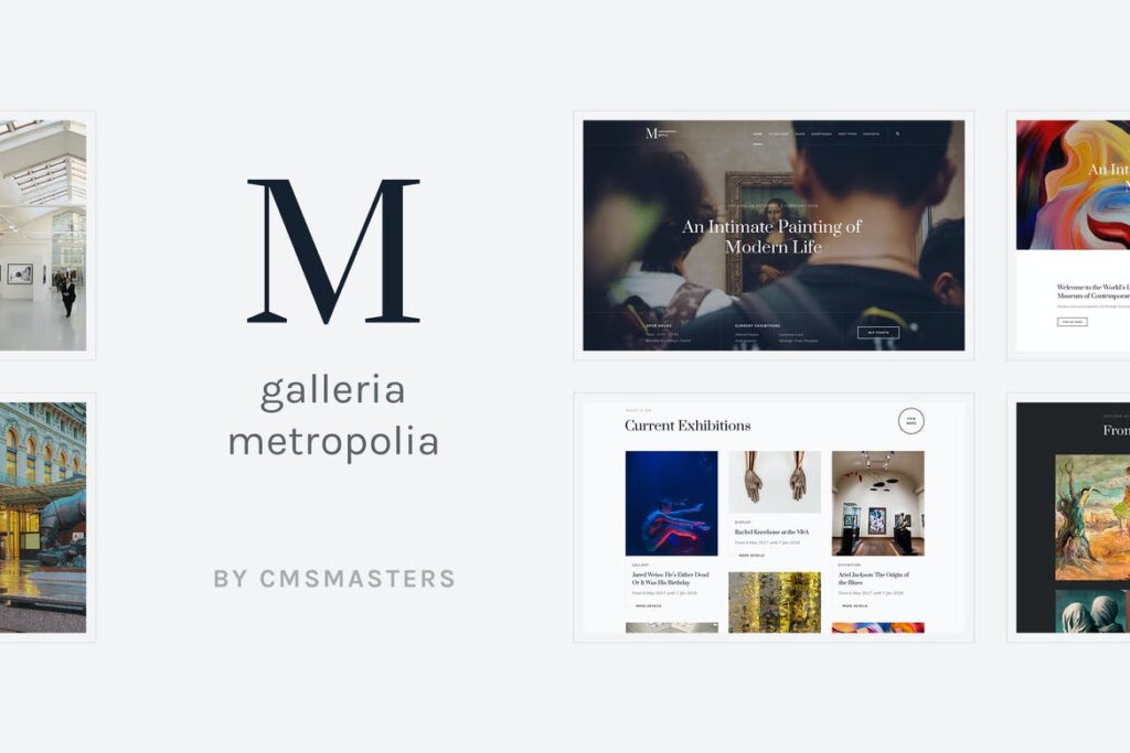 Top WordPress Themes - Galleria Metropolia - Art Museum & Exhibition