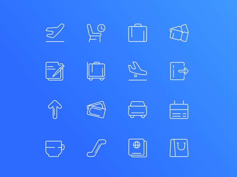 Airport - Downloadable Set of Icons