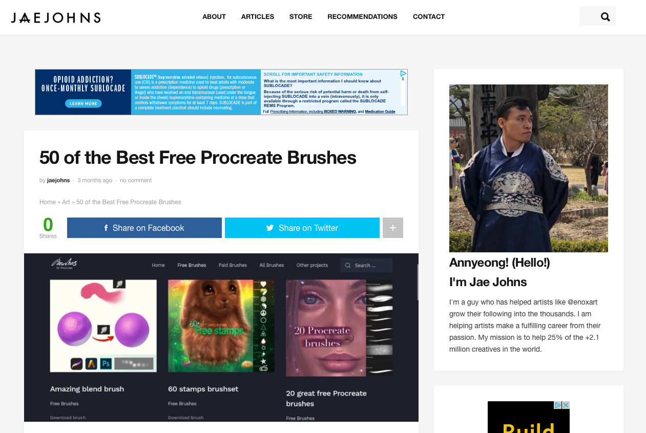 Procreate Brushes - 50 best free