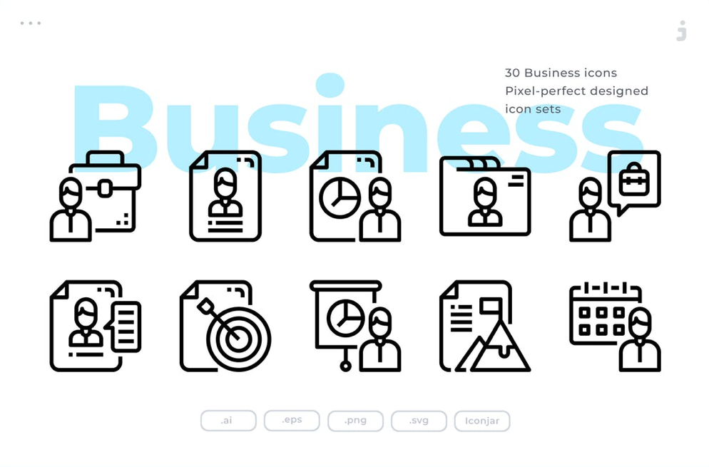 Business Icon Set - 30 Business Icons
