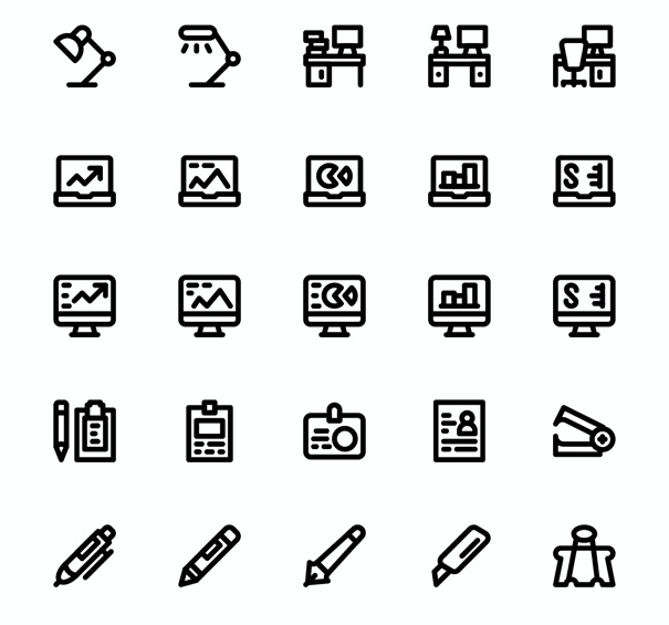 Smashicons: 80 Material Office Icons