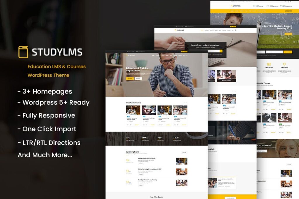 Studylms - Education LMS & Courses WordPress Theme