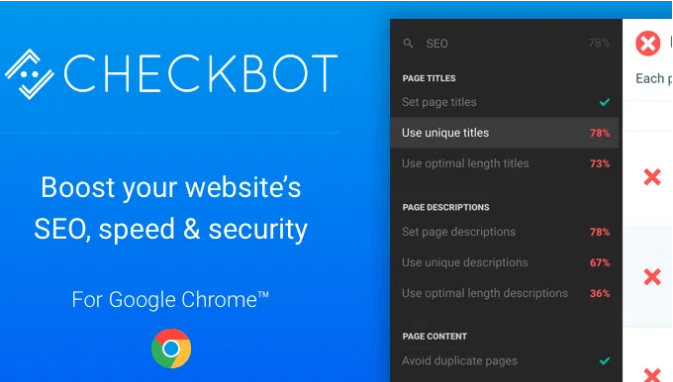 Checkbot - Helpful Chrome Extensions For Web Designers & Developers