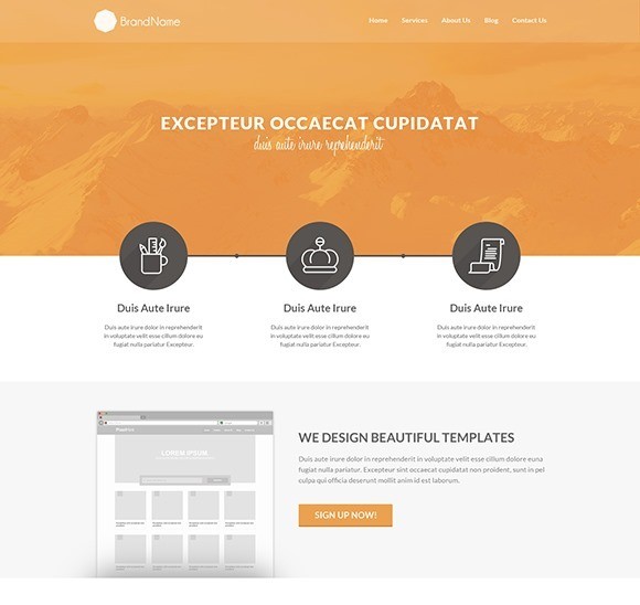 free responive web template html css Clean-HTML5-Template