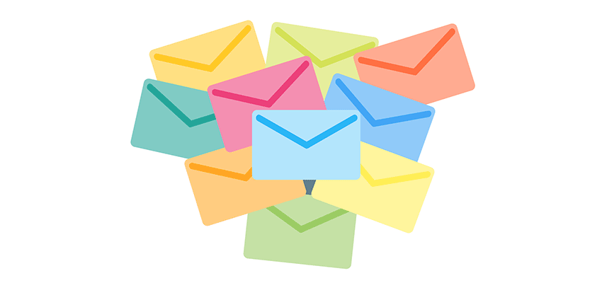 Illustration of Multicolor Envelopes