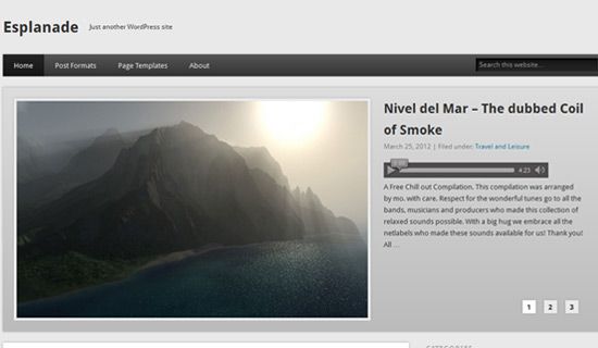 Esplanade free wordpress theme