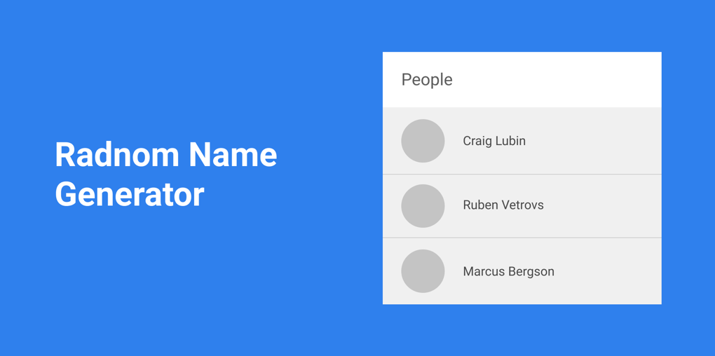 Figma Plugins - Random Name Generator