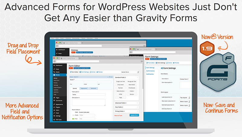 Add advanced forms to WordPress website.