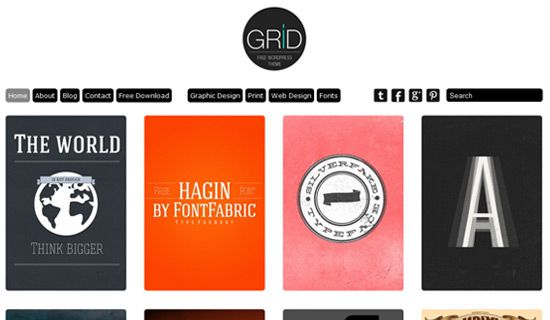 Grid free wordpress theme