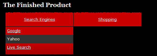 jquery-css-example-dropdown-menu