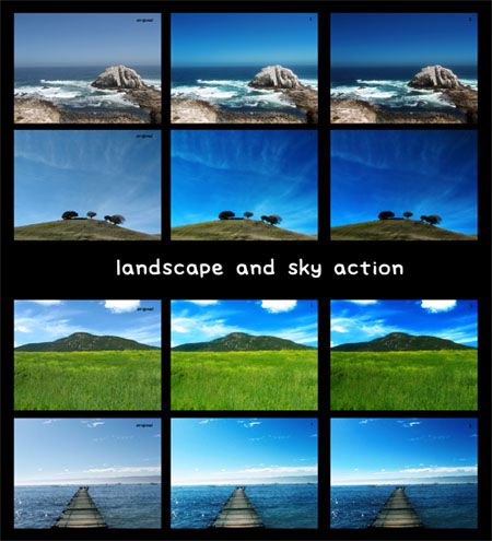 Landscape-sky-action actions to enhance your photos