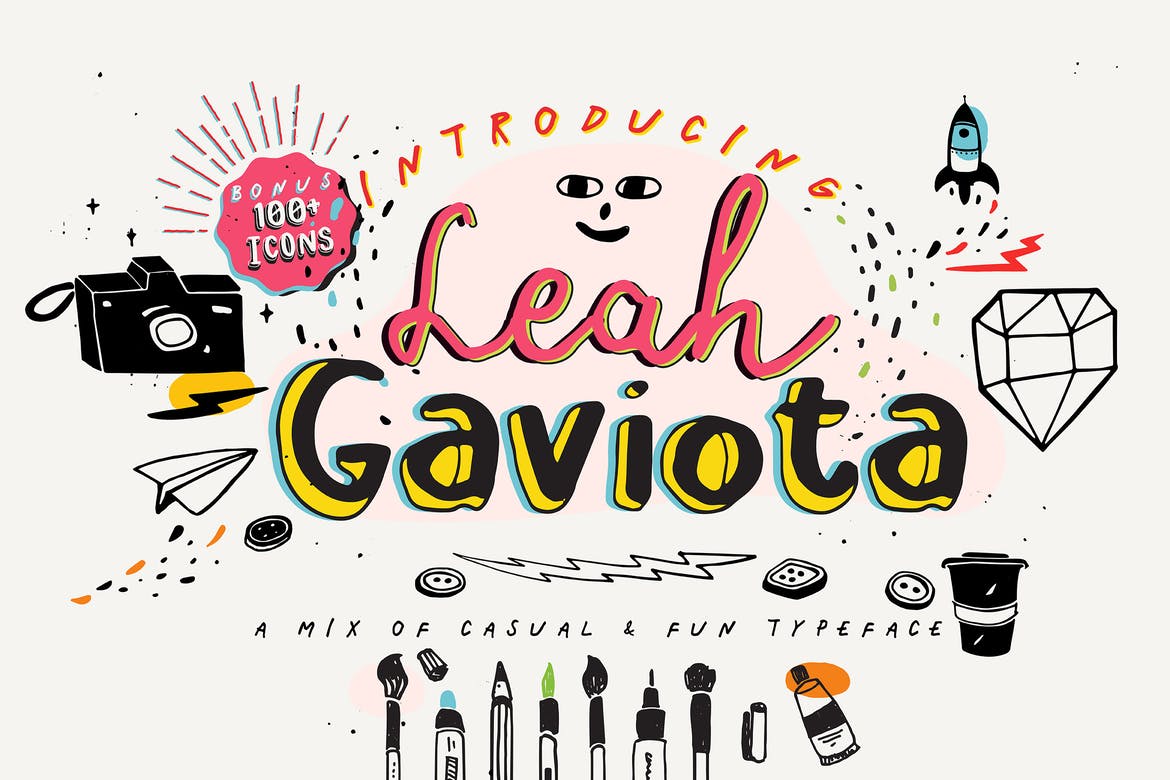 Leah Gaviota - fonts for web