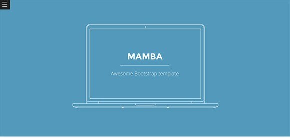 free responive web template html css Mamba