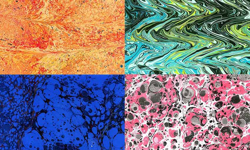 Example of Paper Marbling Textures Vol.2 by Aurora Prints & Goods