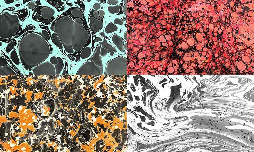 Example of Paper Marbling Textures Vol.3 by Aurora Prints & Goods