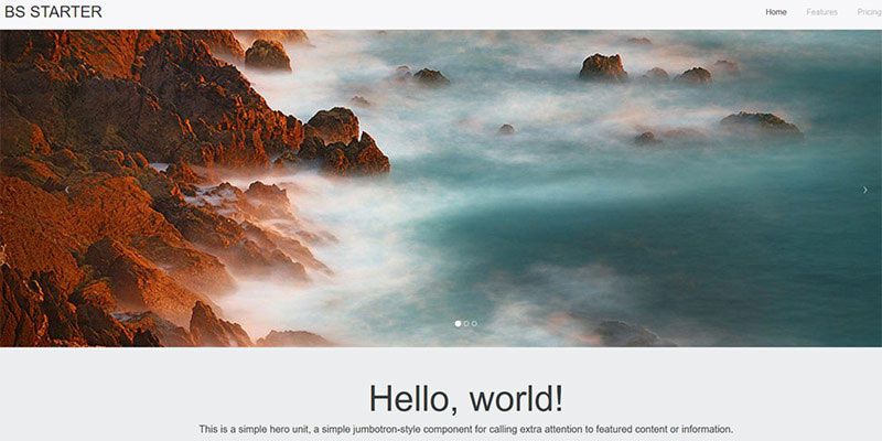 BS Starter bootstrap template