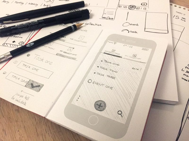 #015 Daily UI challenge - UX UI Sketches