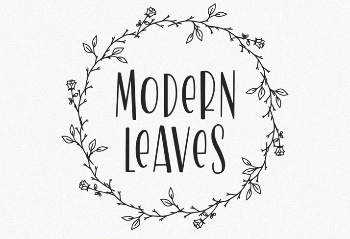 Modern Leaves - modern fonts 2020