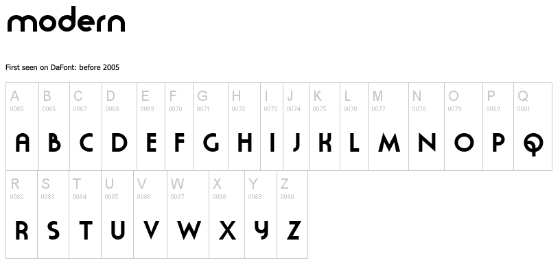 Moderna - modern fonts 2020