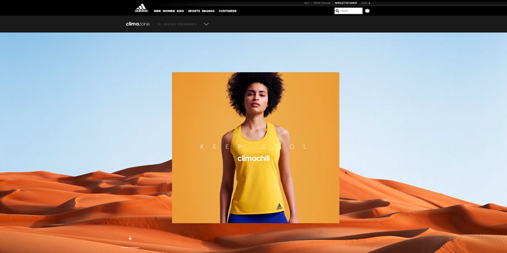 Adidas Motion Design in Web Design