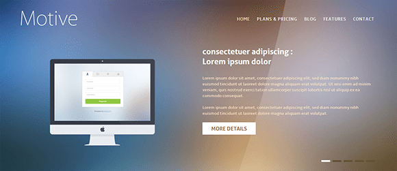 free responive web template html css Motive