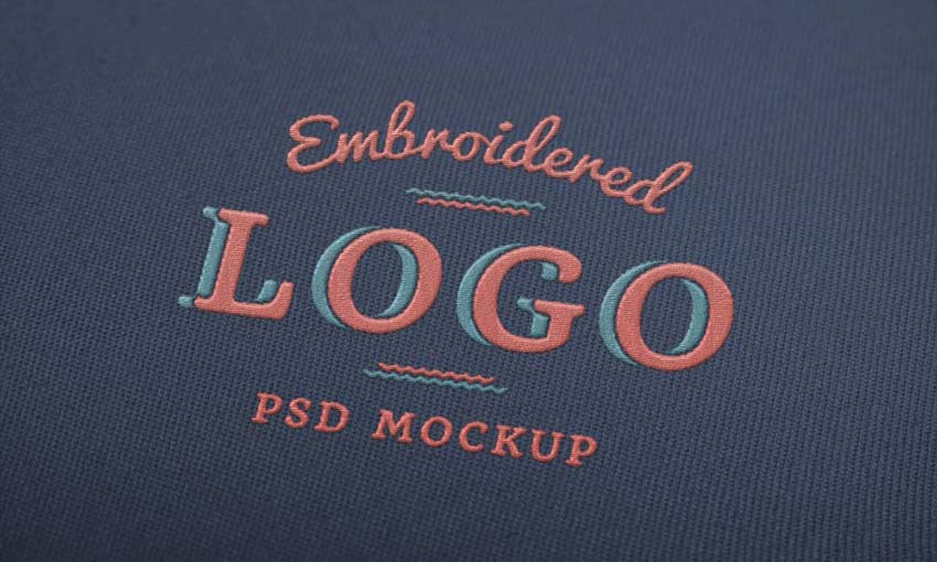 Example of Embroidered Logo MockUp