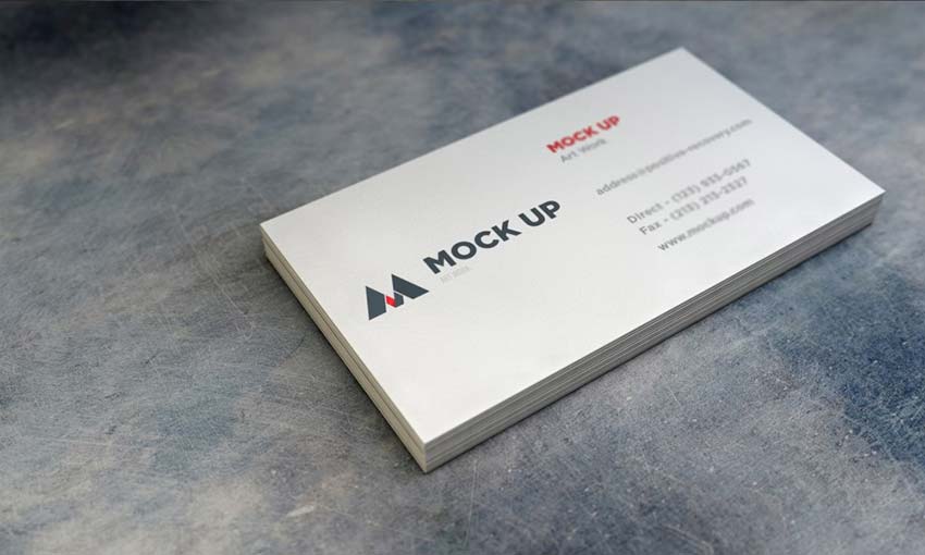 Example of Realistic Business Card MockUp #2