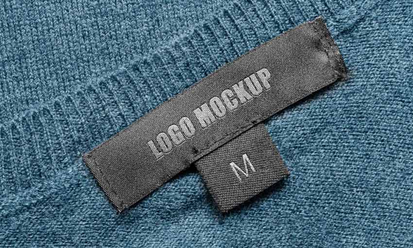 Example of Free Garment Logo Mockup Set by The Designest Blog and Asylab Design