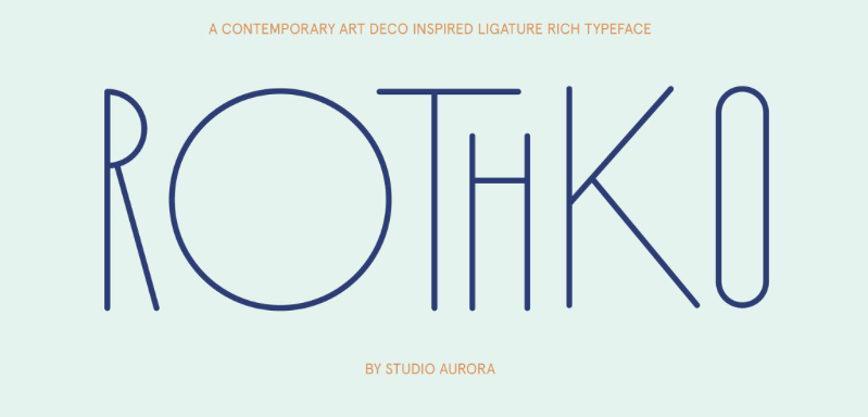 Rothko - modern fonts 2020