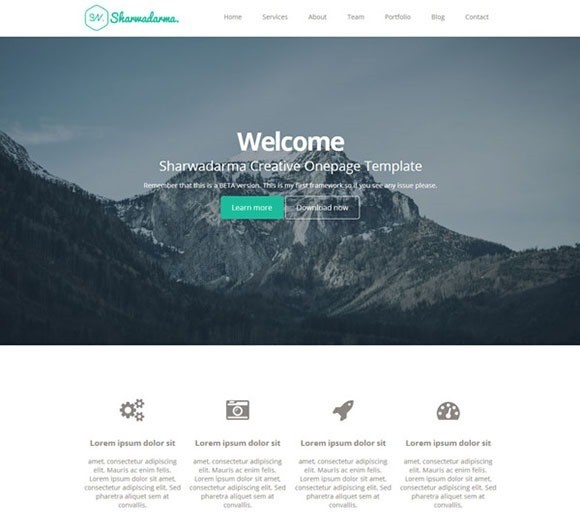 free responive web template html css Sharwadarma