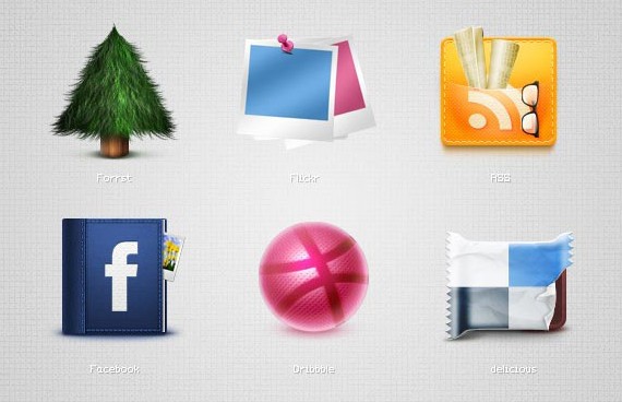 Socializic, free detailed social media icons