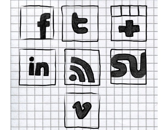 Hand-Drawn Social Icons by NatalyBirch