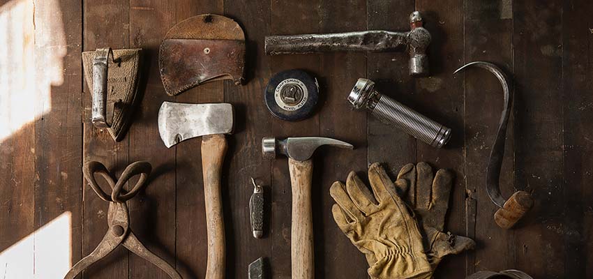 A display of tools - web design business