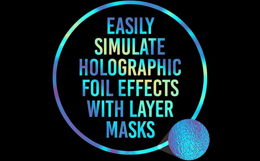 Example of 10 Free Textures To Simulate Holographic Foil Print Effects
