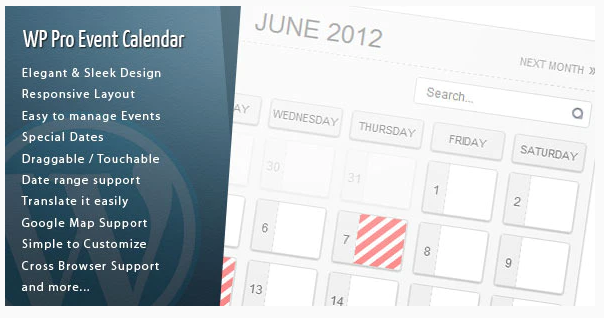 WordPress Pro Event Calendar