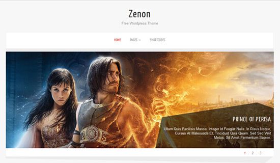 Zenon free wordpress theme