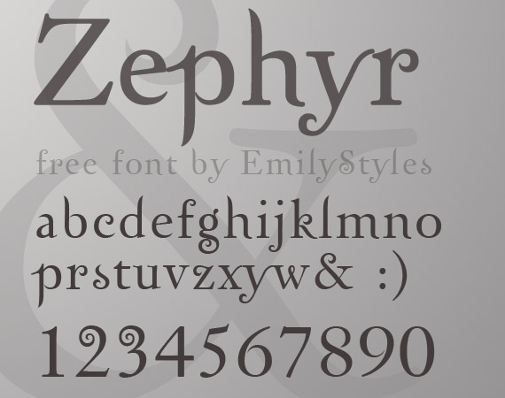 zephyr-free-high-quality-font-web-design